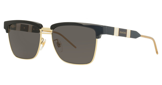 Gucci Eyeglasses GG0603S BLACK-BLACK-GREY/001