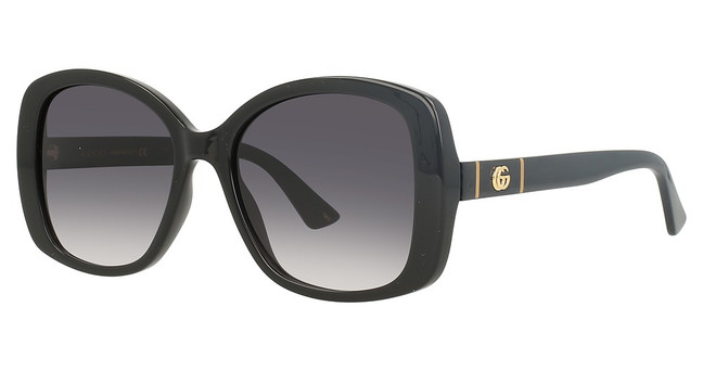 Gucci Eyeglasses GG0762S BLACK-BLACK-GREY/001
