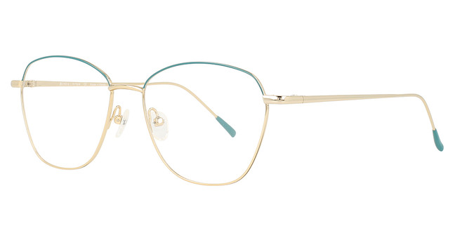 Cinzia CIN-5126 Teal/Gold/2