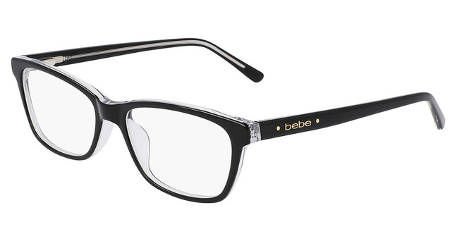 Bebe Eyeglasses BB5199 JET CRYSTAL/001