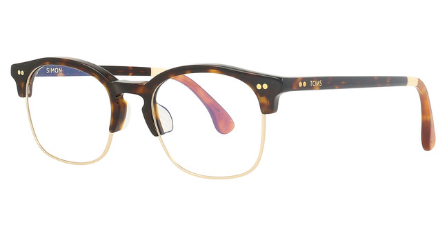 TOMS SIMON RX-SIMON TORTOISE-GOLD/HONEY TORTOISE