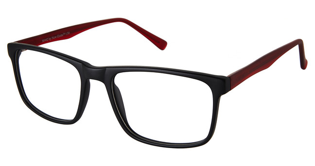 New Globe Eyeglasses M442 Black/Red/BLACK/RED