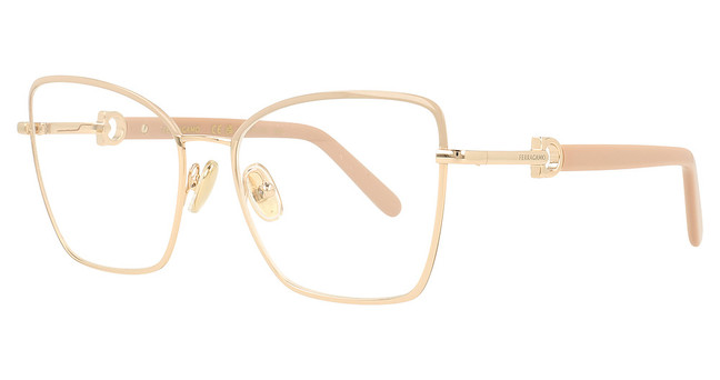 Ferragamo Eyeglasses SF2223N ROSE GOLD/NUDE/685