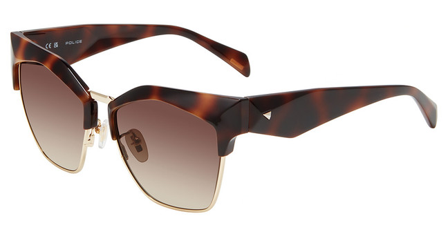 Police Eyeglasses SPLN59M Shiny Dark Havana 01AY