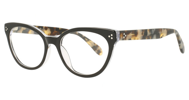 Vue Eyeglasses V1181 BLK/CRYSTAL/C1