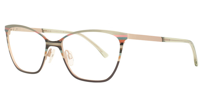 Takumi Eyeglasses TK1289 Purple Accent Color & Stripes/60