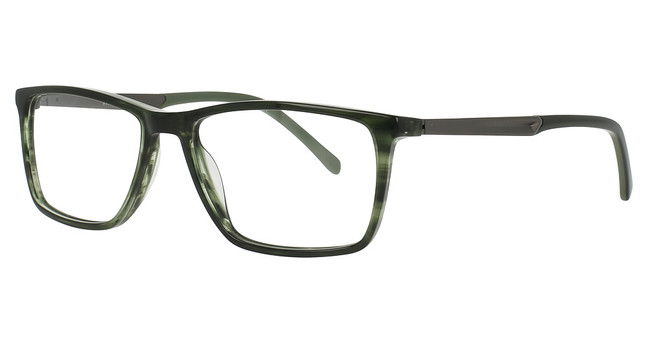 Vue Eyeglasses V1183 GREEN STRIPE/C2