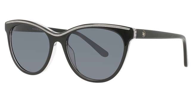 Divaldi Eyeglasses DV0115 Black & Crystal & Silver/90