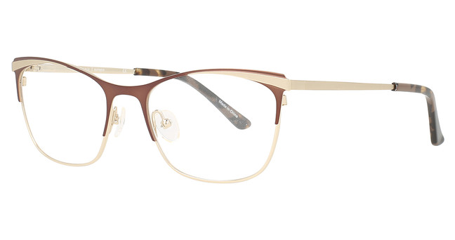 Cote d Azur Eyeglasses CDA 282 Chestnut/Gold/2
