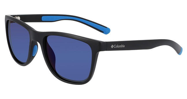 Columbia Eyeglasses C567SP RIVER CHILL MATTE BLACK & BLUE/BLUE MIRROR/004