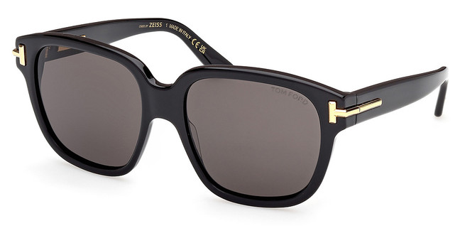 Tom Ford FT1236-F shiny black / smoke/01A
