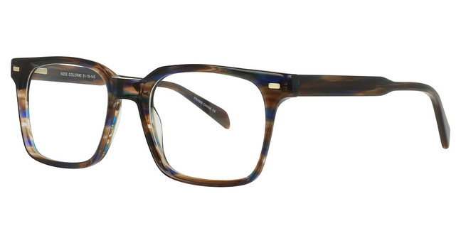 NRG Eyeglasses N252 Blue/Brown Horn/C-2