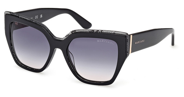 Guess? GM00029 shiny black / gradient smoke/01B
