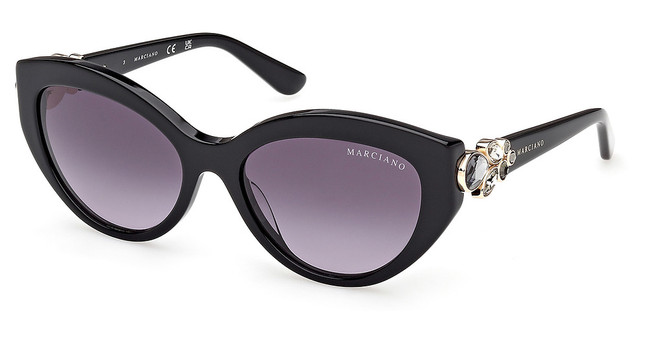 Guess? GM00033 shiny black / gradient smoke/01B
