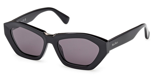 MaxMara Eyeglasses MM0169 shiny black / smoke/01A