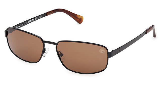 Timberland Eyeglasses TB00066 shiny black / brown polarized/01H