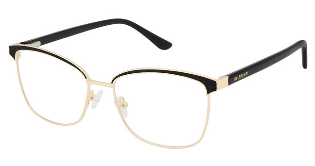 Jill Stuart Eyeglasses Jill Stuart 480 Black Glitter Gold