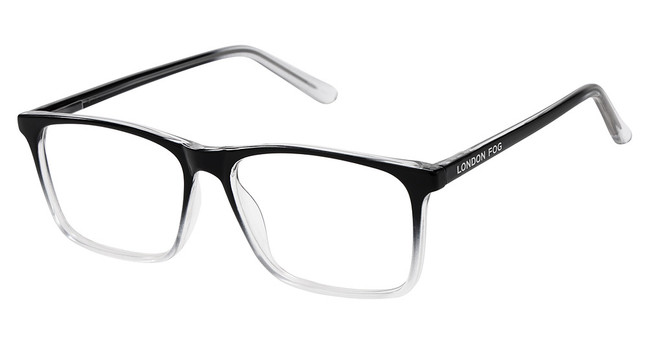 London Fog Eyeglasses London Fog 527 Black Fade