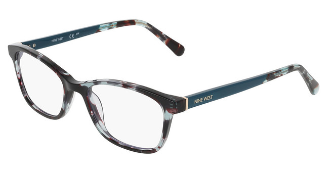 Nine West Eyeglasses NW5199BL N AQUA TORTOISE/450