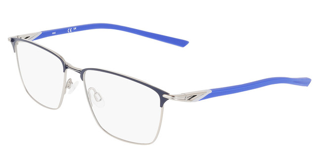 Nike Eyeglasses NIKE 6066 N MATTE OBSIDIAN/SILVER/411