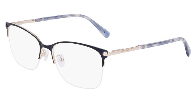 Nine West Eyeglasses NW8012 N SATIN SOLID NAVY/400