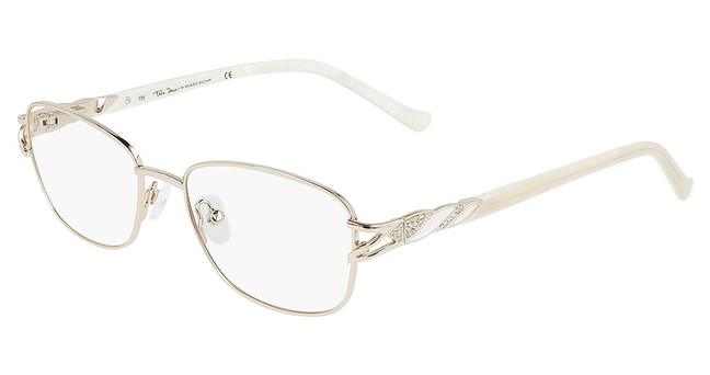 Marchon NYC Eyeglasses TRES JOLIE 195 N LIGHT GOLD/712