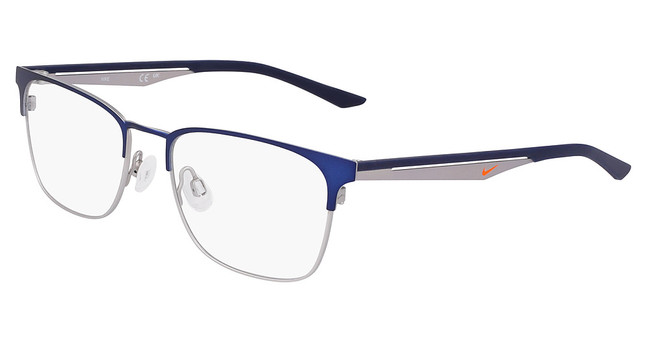 Nike Eyeglasses NIKE 4644 N MATTE MIDNIGHT NAVY/SILVER/410