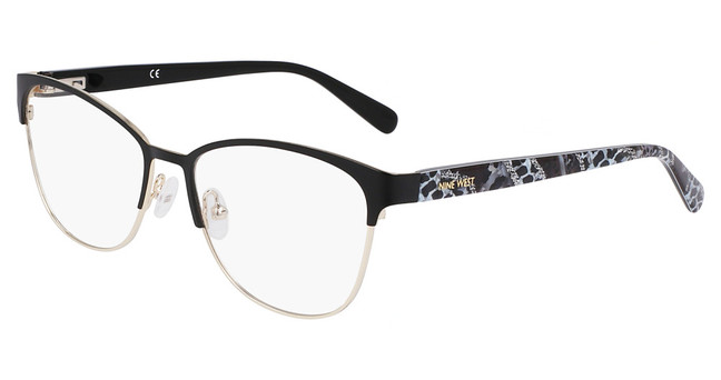 Nine West Eyeglasses NW8021 N BLACK/GOLD/001