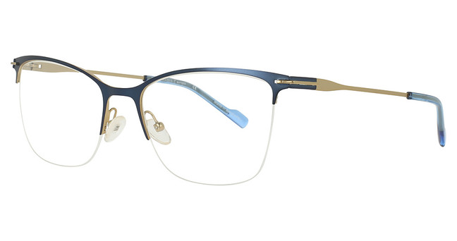 Scott Harris Eyeglasses Scott Harris 984 Denim / Gold/1