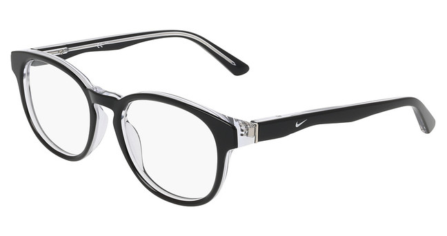 Nike Eyeglasses NIKE 7182 BLACK/CRYSTAL LAMINATE/010