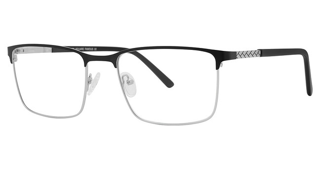 Times Square Eyeglasses FAMOUS SILVER/BLACK