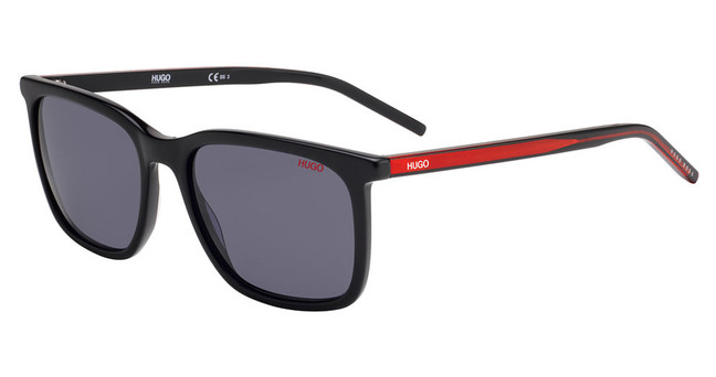 Hugo Eyeglasses HG 1027/S/US BLACK RED/0OIT