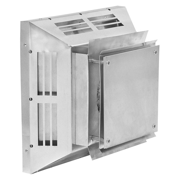 MetalFab HORIZONTAL TERM. - HIGH WIND 4DHT Fireplace Venting Discount Fireplace Outlet