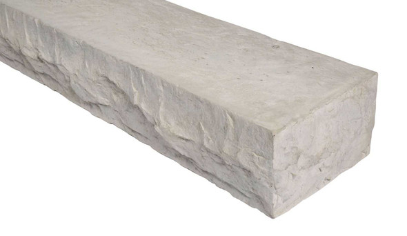 6' CHISELED STONE MANTEL Buff 5-1/4" H X 9" D X 6' W AA-11-04396 Non-Combustible Mantels