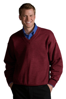 Burgundy Best V-Neck Sweater - Available in Unisex Sizes XS-5XL- Item # 750-565