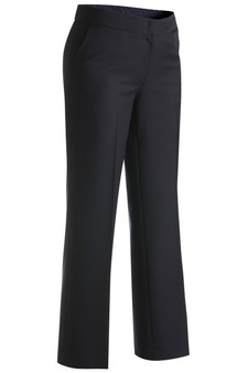 Ladies Flat Front Washable Corporate Apparel Pants in Navy Blue - Available in a Full Range of Female Sizes from 0 - 28W - Item # 750-8525