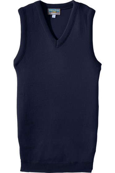 Navy V-Neck Sweater Vest - Available in Unisex Sizes XS-5XL- Item # 750-165