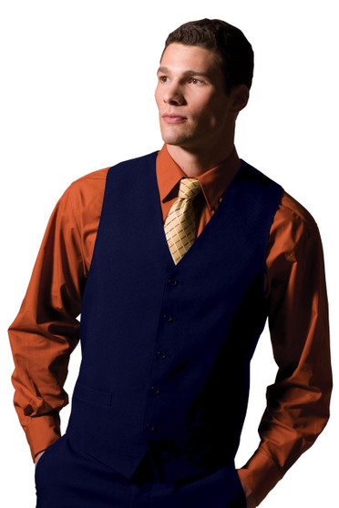 Men's Best Value Vest in Navy - Available in Men's Sizes S-5XL- Item # 750-4490