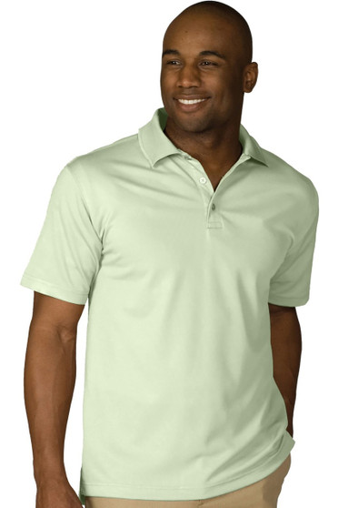 Men's Dry Mesh Hi-Performance Short Sleeve Polo Shirt in Cucumber - Available in Men's Sizes SMALL  to  6XL  - Item  # 750-1576