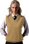 Khaki Best V-Neck Sweater Vest - Available in Unisex Sizes XS-5XL- Item # 750-561