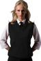 Black Best V-Neck Sweater Vest - Available in Unisex Sizes XS-5XL- Item # 750-561