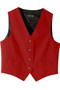 Female Best Value Vest with Brass Buttons in Red - Available in Female Sizes XS-3XL- Item # 750-7490