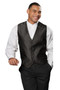 Men's Diamond Vest in Black - Available in Men's Sizes S-5XL- Item # 750-4390