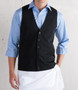 Men's V-Neck Firenza Vest in Black - Available in Men's Sizes S-5XL- Item # 750-4550