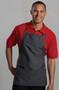 Hunter Green Three Pocket Restaurant Quality Bib Apron with Adjustable Neck Strap - 28" W x 24" L - Item # 750-9002