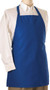 Navy Blue No Pocket Restaurant Quality Bib Apron with Adjustable Neck Strap - 24" W x 28" L - Item # 750-9004