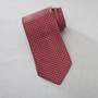Signature Silk Long Tie in Brick Red Mini Diamond Pattern - Item # 750- MD00