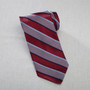 Signature Silk Long Tie in Wine Wide Stripe Pattern - Item # 750- SW00