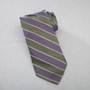 Signature Silk Long Tie in Agave Wide Stripe Pattern - Item # 750- SW00