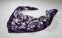 Best Value Polyester Neck Scarf in Grape- Floral Pattern - Item # 750- SC52